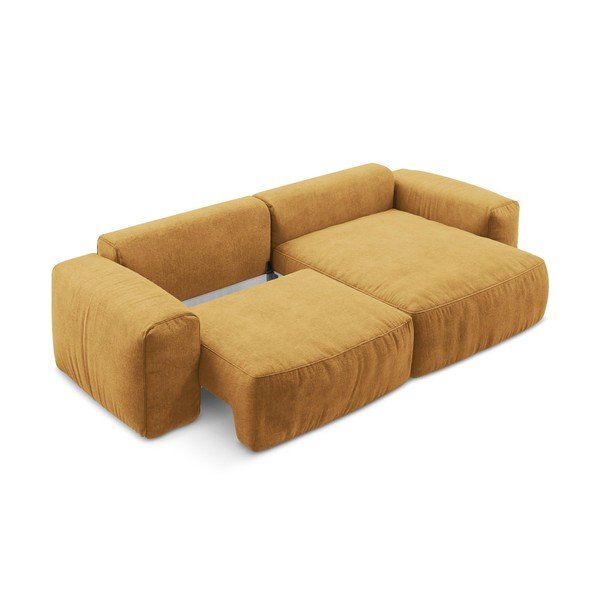 Šenill-nurgadiivanvoodi sinepikarva värvi (parem nurk/diivanvoodiga) Kuki - Makamii-image-4