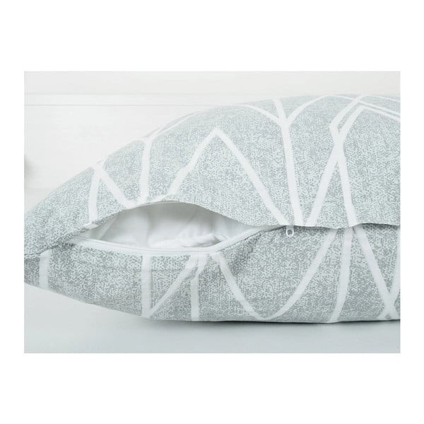 Hall krepp voodipesu üheinimesevoodile 140x200 cm Gray Stripes - B.E.S.-image-2