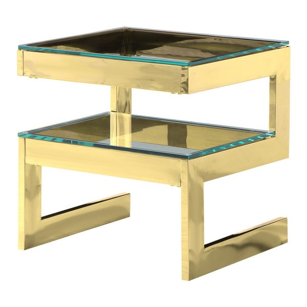Odkládací stolek ve zlaté barvě Artelore Kassia