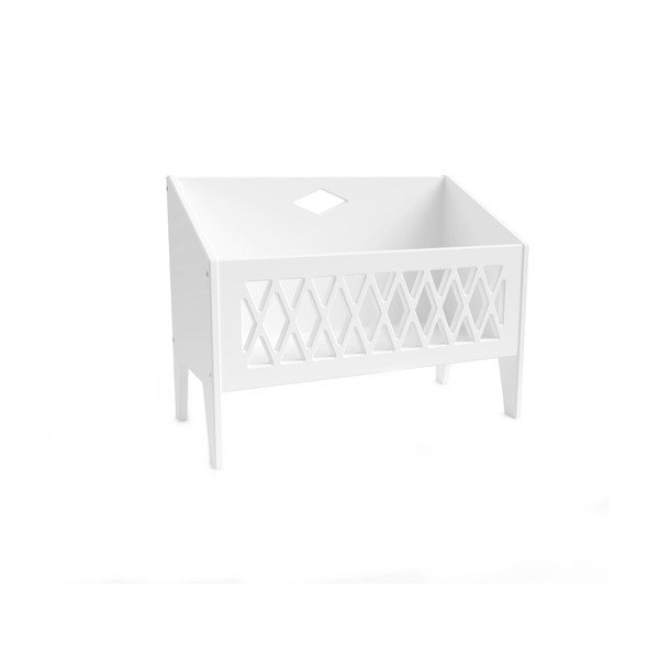 Valge laste raamaturiiul 49x39,5x28 cm Harlequin - Cam Cam Copenhagen