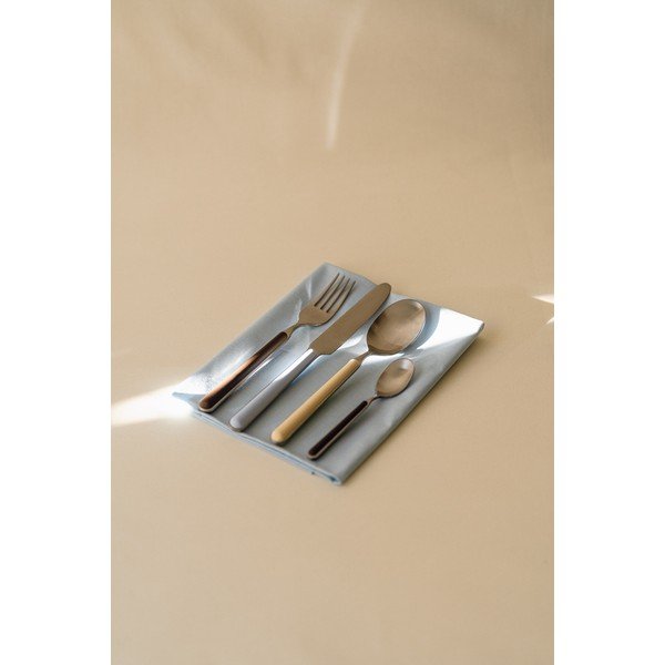 Helesinised/hõbedased roostevabast terasest söögiriistad, 4 osa ühele inimesele Noli - noo.ma-image-1