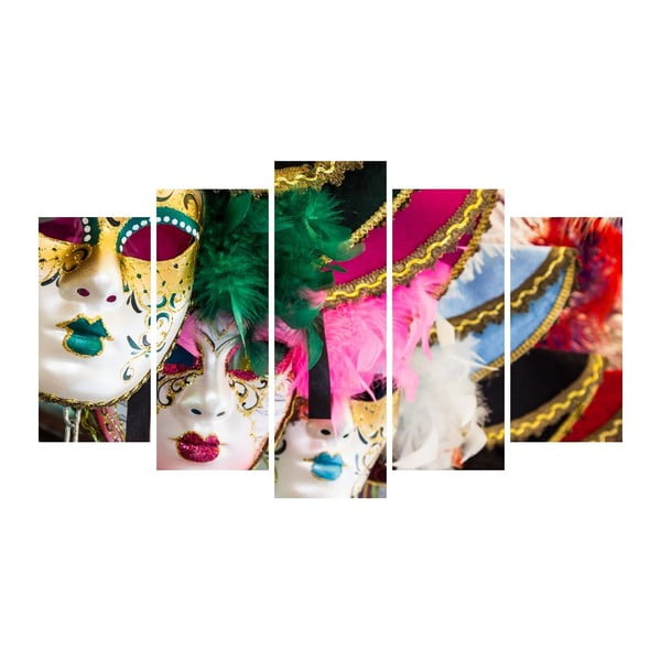 Vícedílný obraz na plátně Carneval Mask