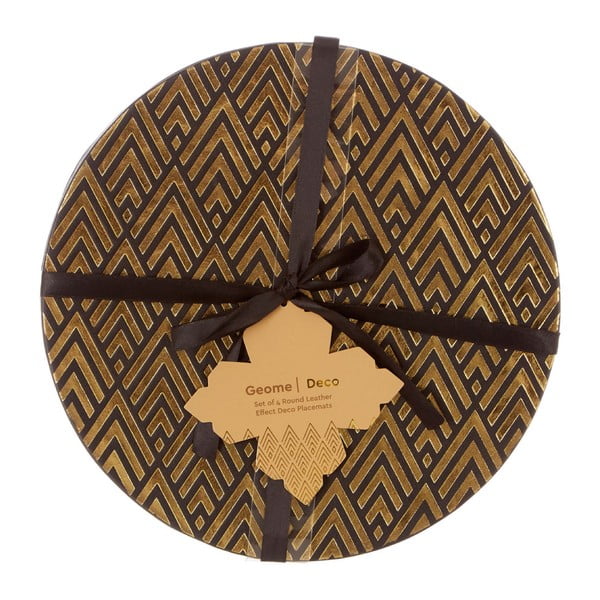 Kunstnahast lauamattide komplek, 4 tk ø 25 cm Geome - Premier Housewares-image-3