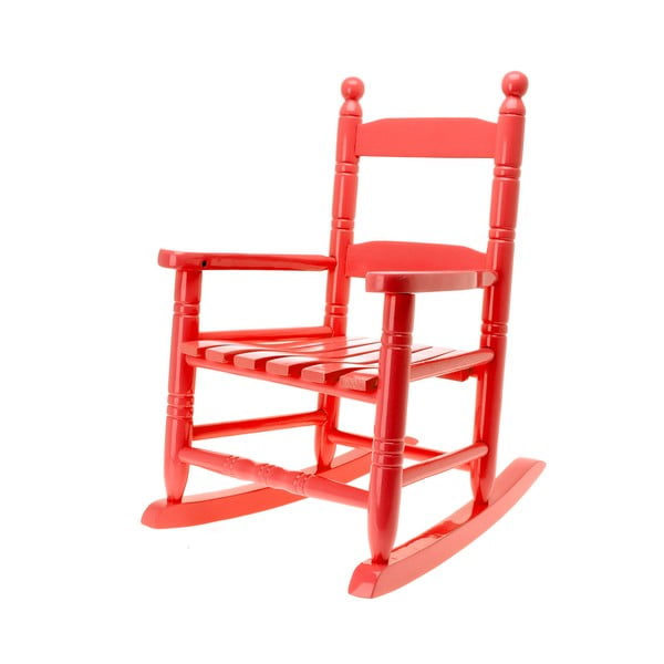 Dětská houpací židle, červená