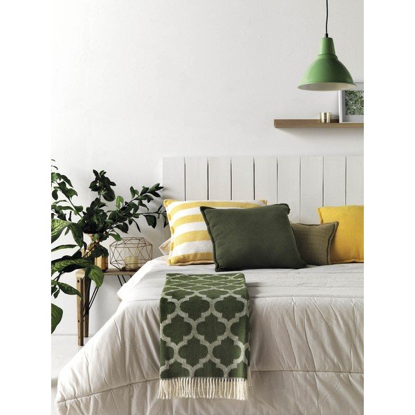 Kollakaspruun ruuduline puuvillane kangas , 140 x 180 cm Damasco - Euromant-image-1