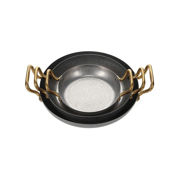 Hõbedane metallist serveerimistaldrik ø 24 cm Serve - BonBistro-image-4