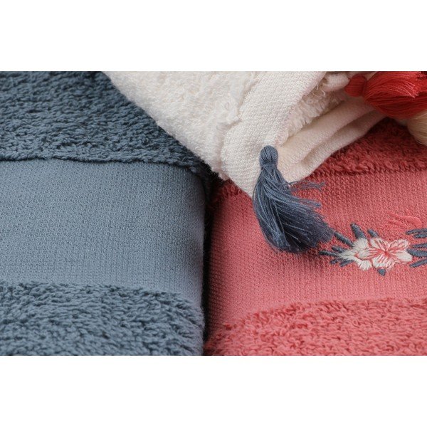 Puuvillased froteerätikud 3tk komplektis 50x90 cm Asorti - Foutastic-image-1