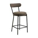 Pruun polsterdatud baaritool (istme kõrgus 65 cm) Badalona – House Nordic