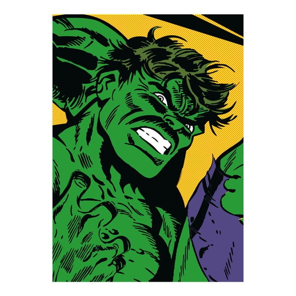 Nástěnná cedule Marvel Close Up - The Hulk