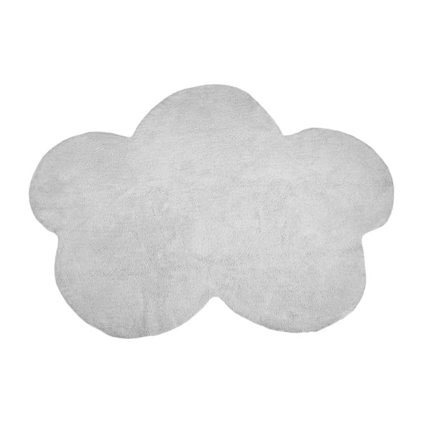 Šedý bavlněný koberec Happy Decor Kids Cloud, 160 x 120 cm