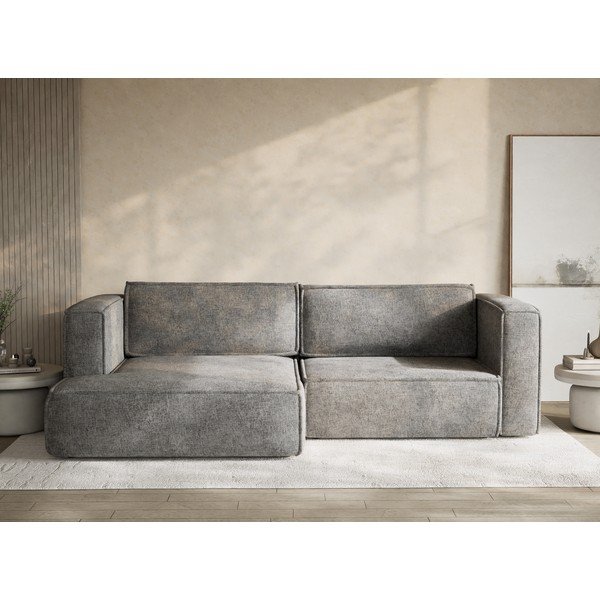 Hall šenilldiivanvoodi/panipaigaga nurgadiivan (vasak nurk/diivanvoodiga) Velto - Maison de Rêve-image-1