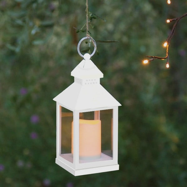 Suur valge dekoratiivne LED-latern, mis sobib välitingimustesse Lante - Tomasucci-image-1