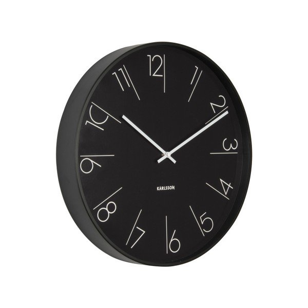 Černé hodiny Present Time Elegant-image-1