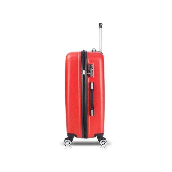 Sada 3 červených cestovních kufrů na kolečkách s USB porty a příručního kufříku My Valice LASSO Travel Set-image-2