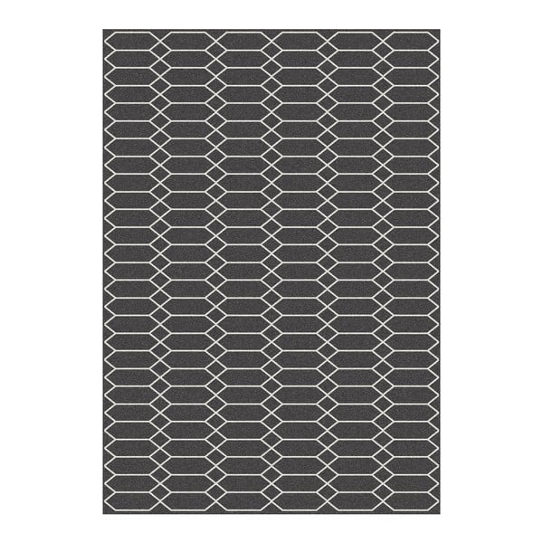 Černý koberec Universal Norway Negro, 120 x 170 cm