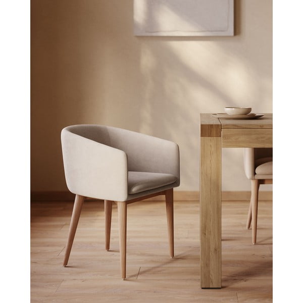 Kreem söögitool Harlan - Kave Home-image-1