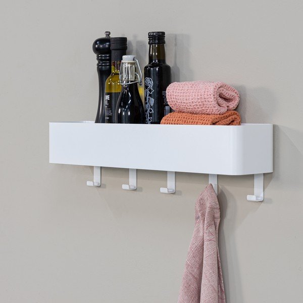 Valge terasest vannitoa seinariiul Multi - Spinder Design-image-1