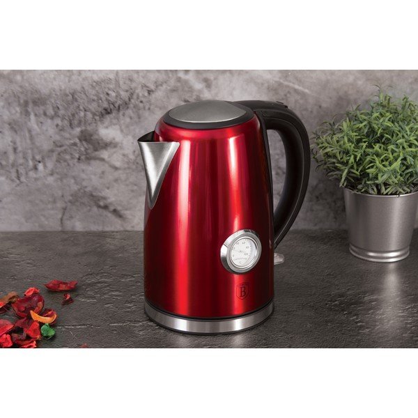 Punane veekeetja 1,7 l Burgundy Metallic Line - BerlingerHaus-image-1
