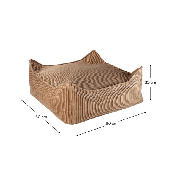 Pruun velvetist laste kott-tool Square - Wigiwama-image-4