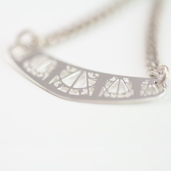 Náušnice Arch Silver, 4.5 cm-image-2