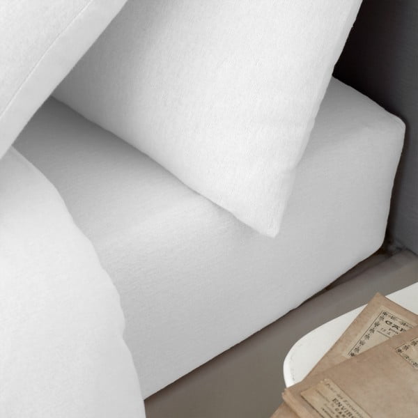 Valge flanell-lina 135x190 cm Brushed - Catherine Lansfield-image-1