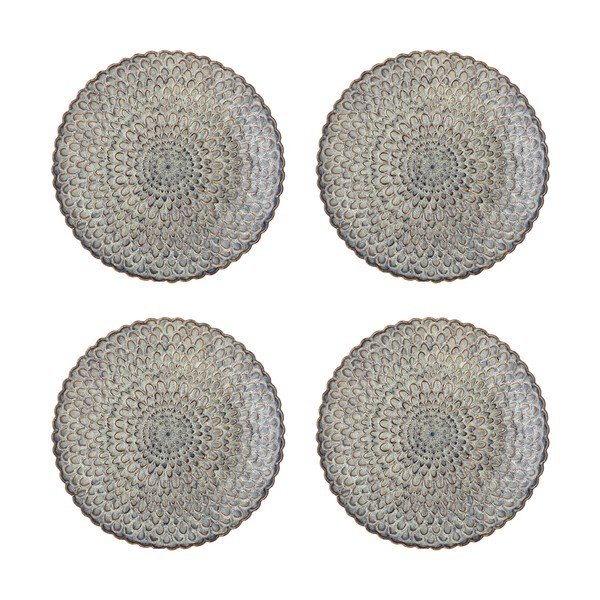 Hallid taldrikud 4-osalise komplektis, valmistatud kivikeraamikast, ø 26,5 cm Katrina - Bloomingville