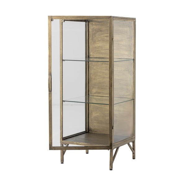Kuldne metallist vitriinkapp 45x110x40 cm Saone - Bloomingville-image-3