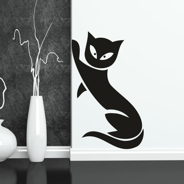 Samolepka na stěnu Wallvinil Kočka, levá strana