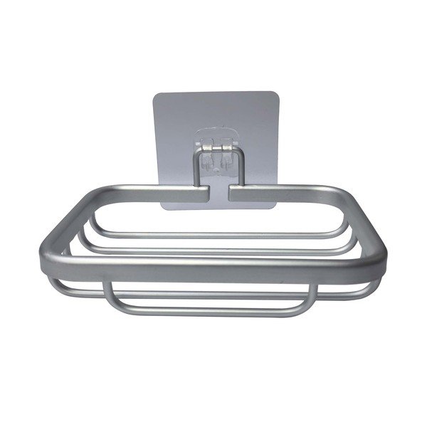 Metallist seebialus ilma puurimiseta läikiva hõbedase värviga Filaire Aluminium - douceur d'intérieur