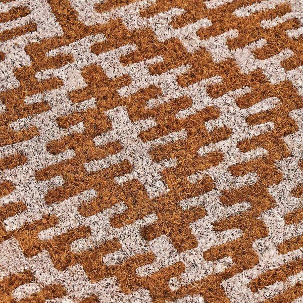 Kookosmatt 60x40 cm Boho White - Casa Selección-image-2