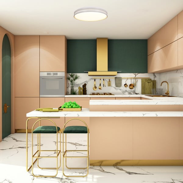 Valge LED laevalgusti 40x40 cm Montana - Candellux Lighting-image-1