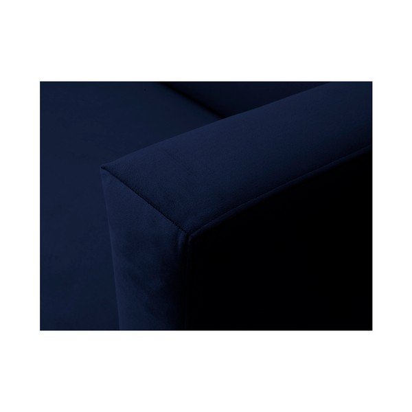 Tmavě modrá sametová pohovka Windsor & Co Sofas Neptune, 145 cm-image-4