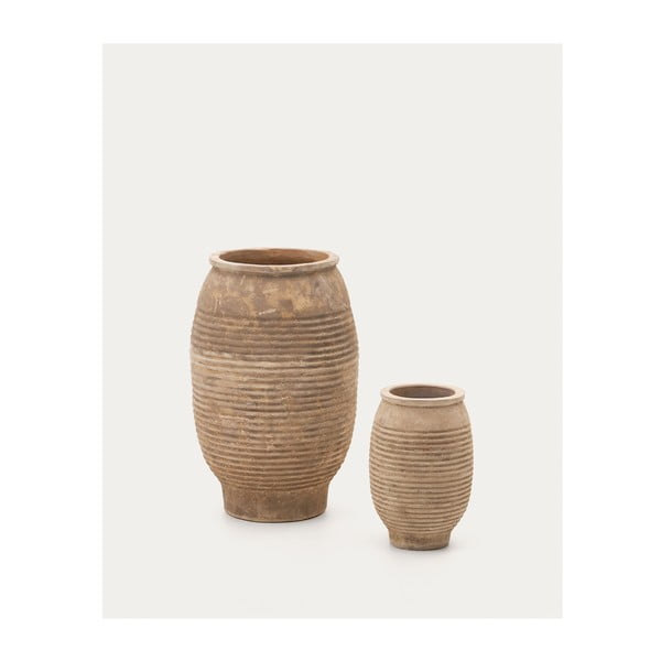 Terrakottast lillepotid 2 tk komplektis ø 54 cm Llonga - Kave Home-image-2