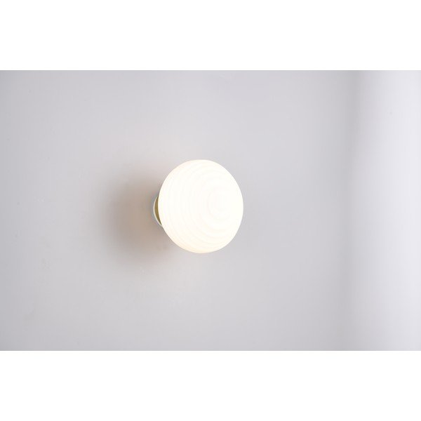 Valge metallist LED-seinavalgusti USB-ga ø 15,5 cm Earl - Reality-image-2