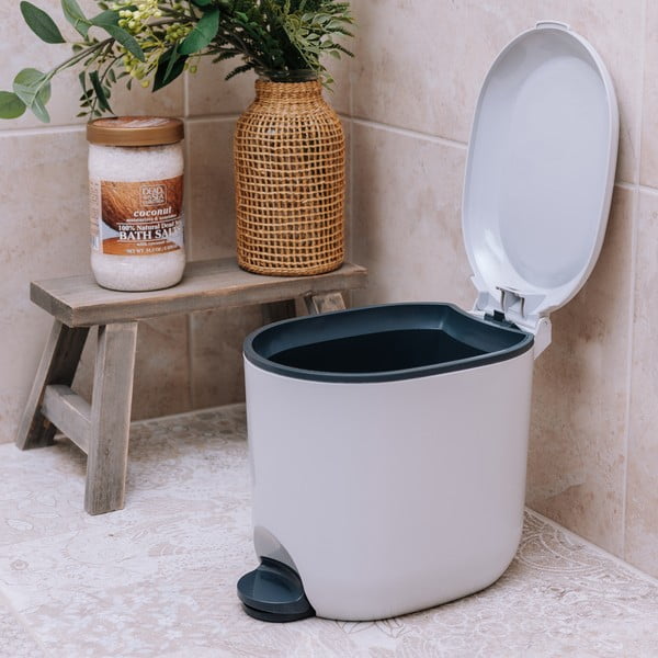 Valge plastikust prügikast 3,5 l - Addis-image-2