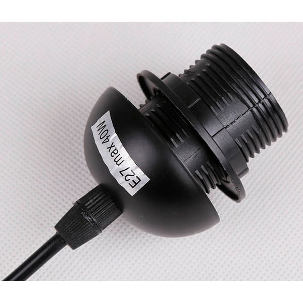 Must rippvalgusti klaasist lambivarjundiga 10x65 cm Bistro - Candellux Lighting-image-3