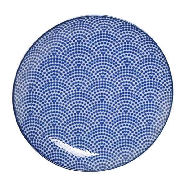 Modrý porcelánový talíř Tokyo Design Studio Dot