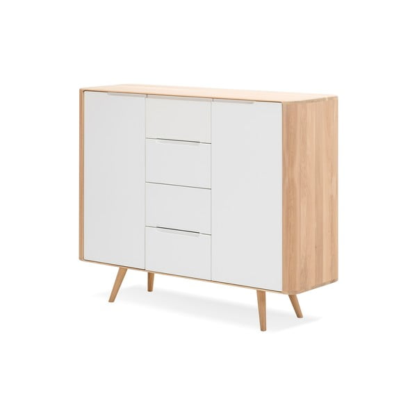 Tammepuust kapp Kaks, 135 x 42 x 110 cm Ena - Gazzda-image-2