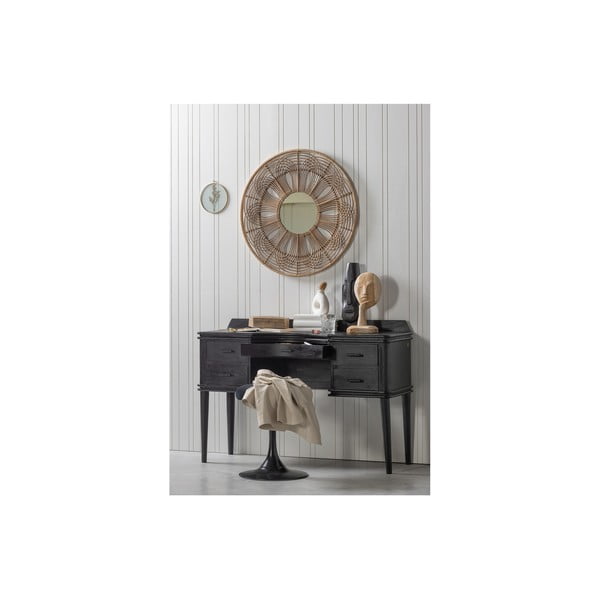 Bambusest raamiga seinapeegel ø 76 cm Obi - WOOOD-image-1