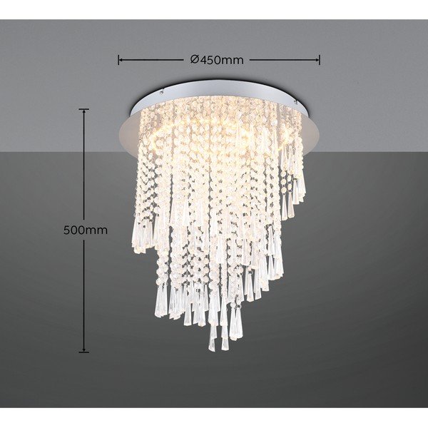 Hõbedane LED laevalgusti ø 45 cm Pomp - Reality-image-2