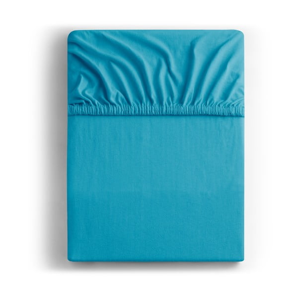 Sinine trikotaažist kummiga lina 90x200 cm Amber - Restilo