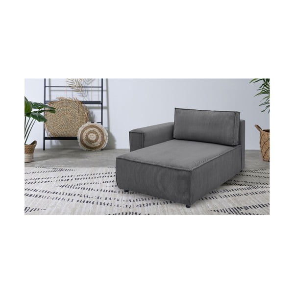 Tumehall velvetist diivanimoodul, vasak nurk  Nihad modular - Bobochic Paris-image-1