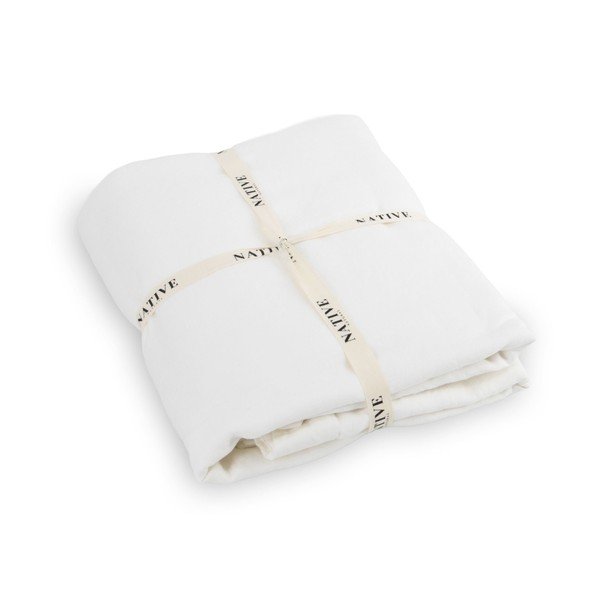 Valge linane voodipesu kaheinimesevoodile 200x200 cm Blanco - Native Natural-image-3