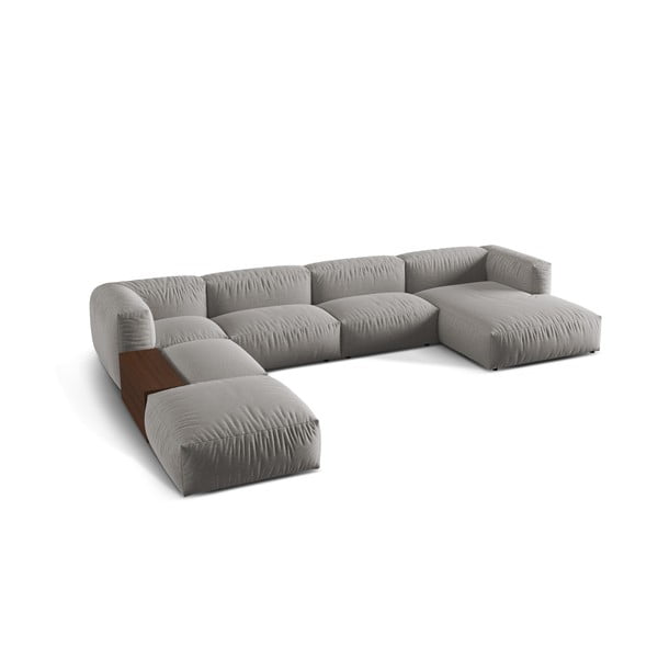 Helehall modulaarne nurgadiivan (vasak nurk/U) Martina - Micadoni Home-image-1