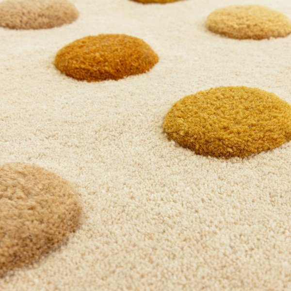 Kollane käsitsi kootud villane vaip 160x230 cm Dotty - Asiatic Carpets-image-4