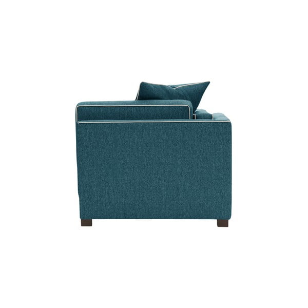 Petrolejově modrá lenoška s opěrkou na pravé straně a krémovými lemy Rodier Organdi-image-4