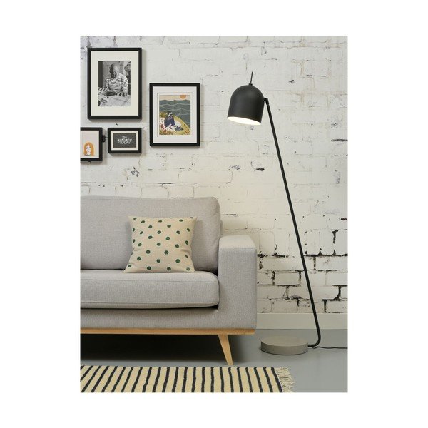 Musta ja halli värvi põrandalamp metallvarjundiga (kõrgus 147 cm) Madrid - it's about RoMi-image-4