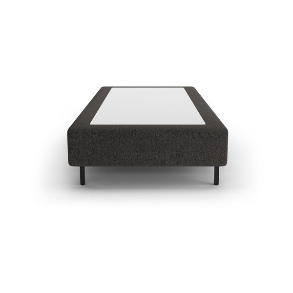 Must polsterdatud üheinimesevoodi ilma peatsita 90x200 cm Whale - Micadoni-image-2