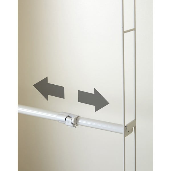 Valge teleskoopiline rõivaraudtee - Compactor-image-4