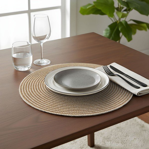 Riidest lauamatt ø 38 cm Othello - douceur d'intérieur-image-1